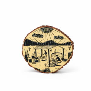 Adorno parede madeira