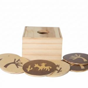 Conjunto porta copos em madeira