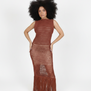 Vestido Longo de Linha